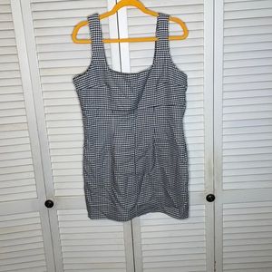 Black and White Plaid Dress